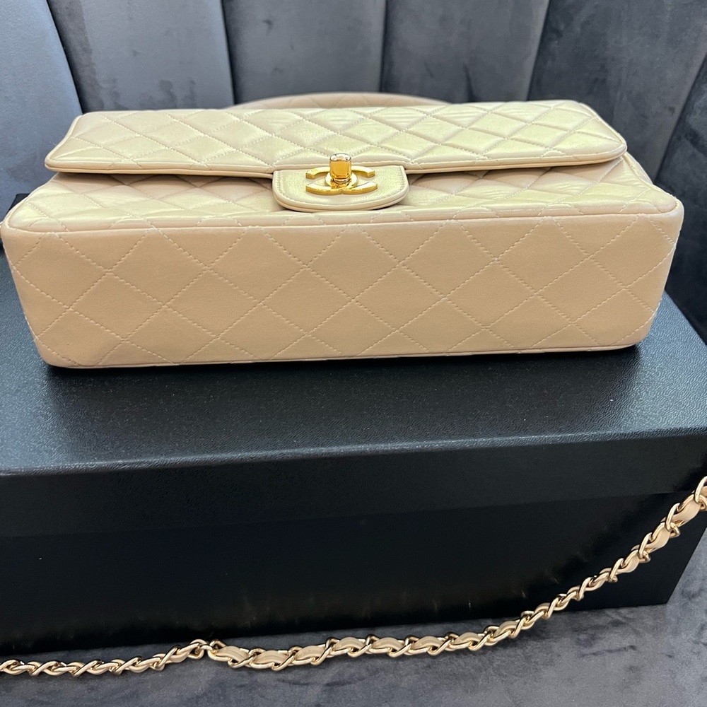 Rare Vintage Chanel Kelly top handle bag 24k Gold Hardware - Picture 7 of 17